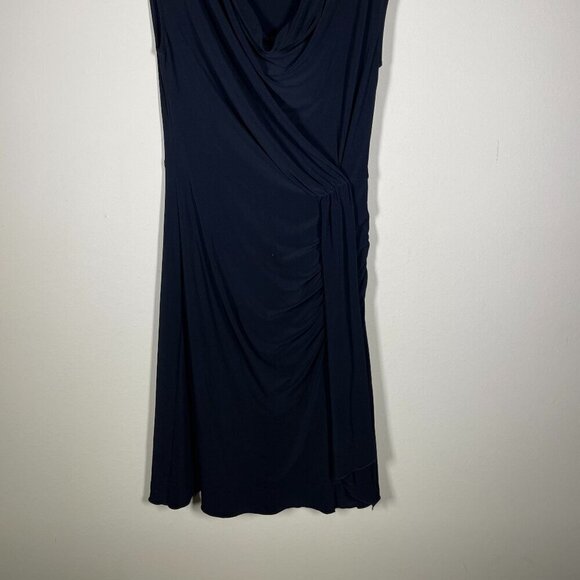 Joseph Ribkoff Women's Sleeveless Black Sheath Dress Side Cinched Size: 8 - Picture 4 of 4